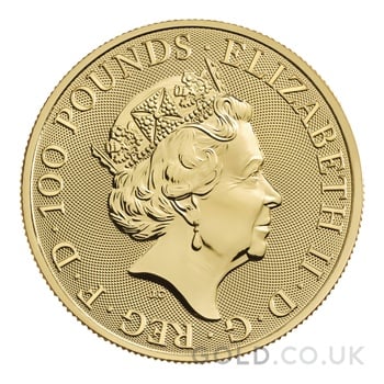 2022 Lion of England Gold Coin Tudor Beasts 1oz