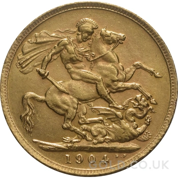 1904 Gold Sovereign Coin Edward VII