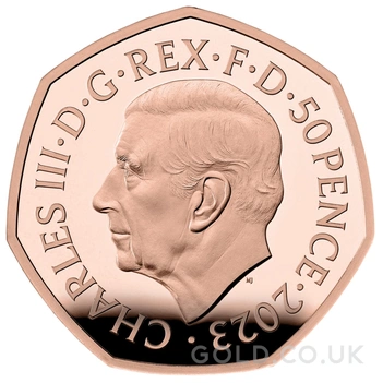 2023 Proof 50p Gold Coin 75 Years of the NHS Boxed