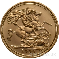 2000 Gold Half Sovereign Coin Elizabeth II