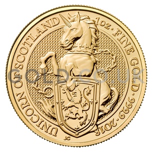 The Unicorn of Scotland - 1oz Gold Coin