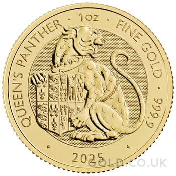 2025 Queen's Panther - Tudor Beasts 1oz Gold Coin