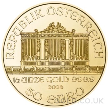 2024 1/2oz Austrian Gold Philharmonic Coin