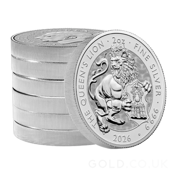 2026 Queen's Lion - Tudor Beasts 2oz Silver Coin