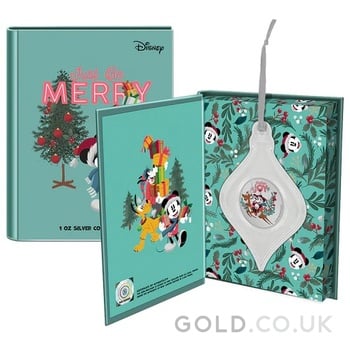 2023 Disney Season’s Greetings 1oz Silver Coin Boxed