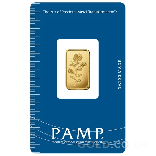 5g Gold Bar Rosa Minted PAMP