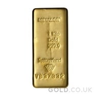 1 Kilo Metalor Gold Bar