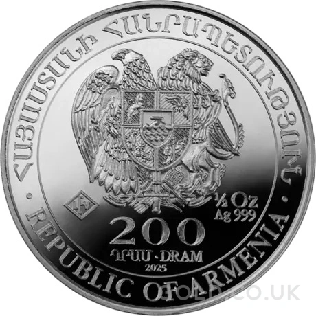 2026 Armenian Noah's Ark Silver Coin 1/2oz