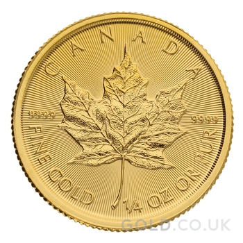 2022 1/4oz Canadian Maple Leaf Gold Coin