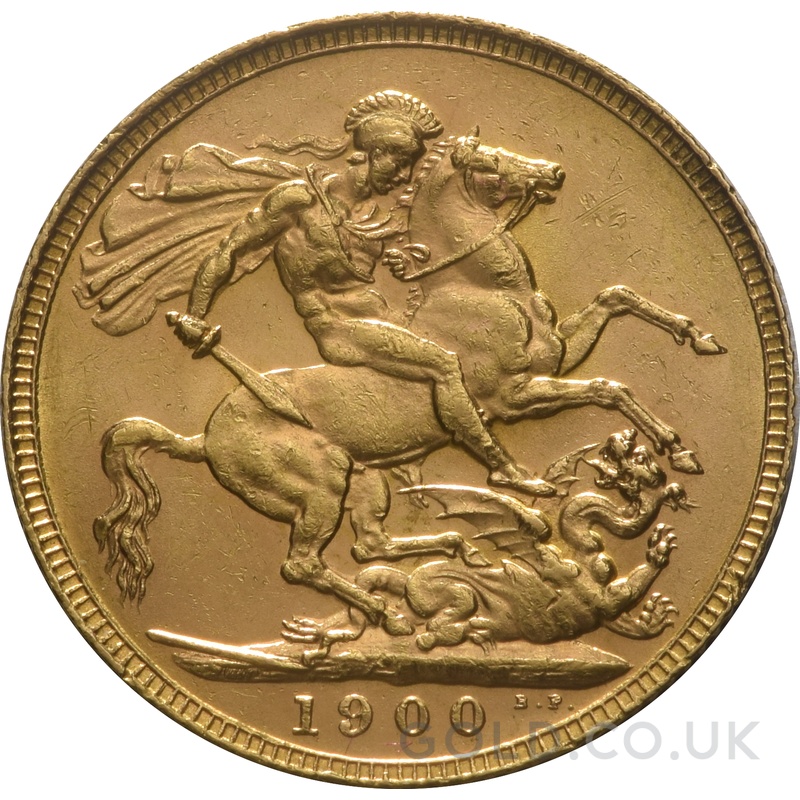 1900 Gold Sovereign Coin Queen Victoria Old Head