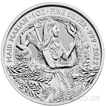 2022 Maid Marian Silver Coin Myths & Legends 1oz