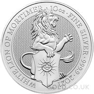 10oz Silver Coin - The White Lion of Mortimer(2021)