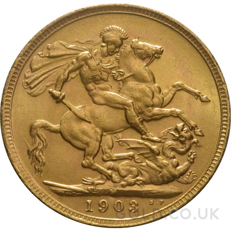 1903 Gold Sovereign Coin Edward VII Melbourne