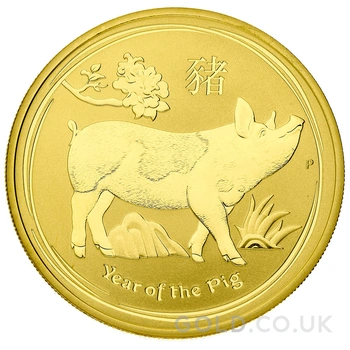 2019 1oz Perth Mint Year of the Pig Gold Coin