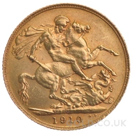 1910 Gold Sovereign Coin Edward VII (C)