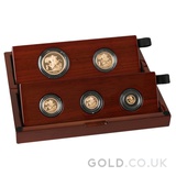 Gold Proof Sovereign Five Coin Set - fifth head (2020)