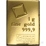Buy 1 Gram Gold Bars | GOLD.co.uk - From £59.1