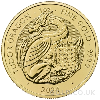 2024 Tudor Dragon - Tudor Beasts 1oz Gold Coin