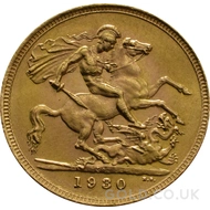1930 George V Gold Sovereign (South Africa Mint)
