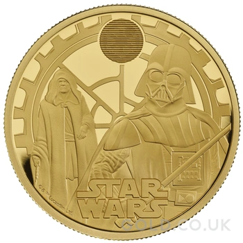 2023 1oz Darth Vader & Emperor Palpatine Star Wars Proof Gold Coin Boxed
