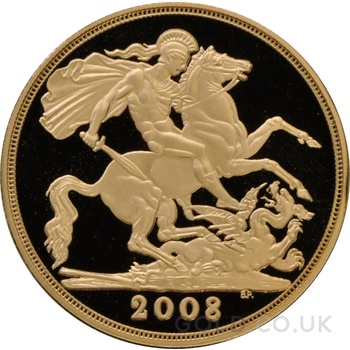2008 Proof £2 Coin Gold Double Sovereign