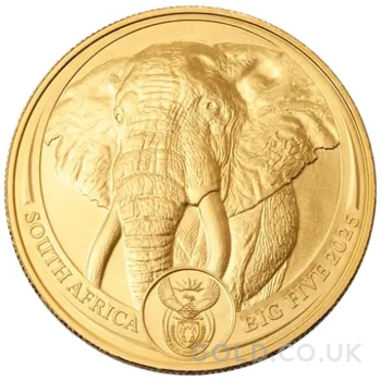 2025 Elephant Gold Coin Big Five Series 1oz