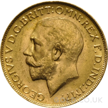 1914 Gold Sovereign Coin George V Perth