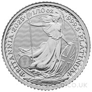 Tenth Ounce Platinum Britannia Coin (2025)