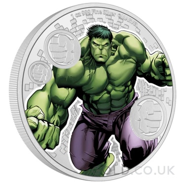 2023 Proof Incredible Hulk Silver Coin 1oz Boxed