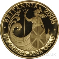 2008 Quarter Ounce Proof Britannia