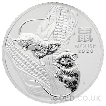 2020 Year of the Mouse Silver Coin 1oz Perth Mint Australian Lunar Series