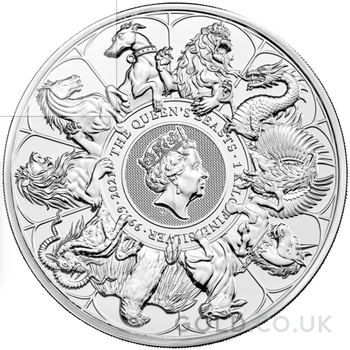 2021 1kg Queen's Beasts Completer Silver Coin