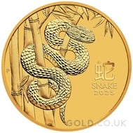 Twentieth Ounce Gold Perth Mint Year of the Snake (2025)