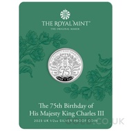 75th Birthday of King Charles III 1/2 Ounce Proof Silver Coin (2023)
