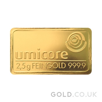2.5g Gold Bars (Pre Owned)