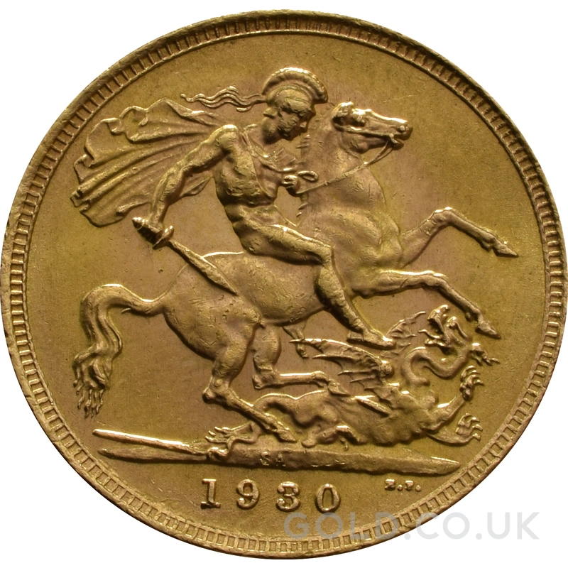 1930 Gold Sovereign Coin George V SA