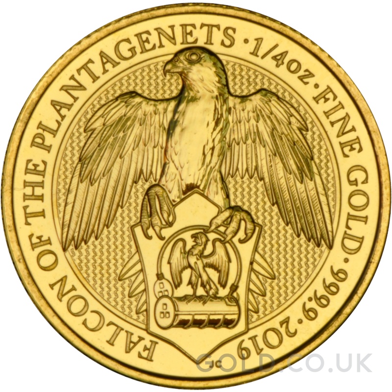 2019 1/4oz Falcon of the Plantagenets Gold Coin