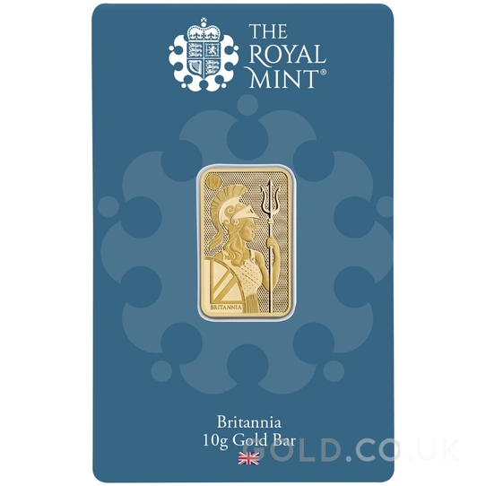 NEW 10g Gold Britannia Minted Bar