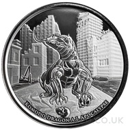 Komodo Dragon A.I. Apocalypse 1oz Silver Coin (2022)