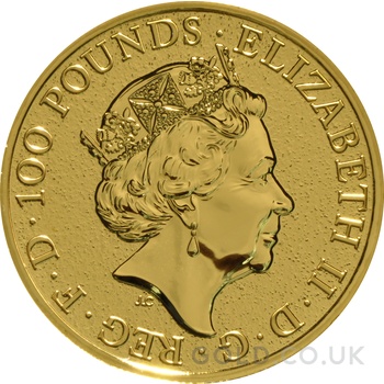 2017 1oz Red Dragon of Wales Gold Coin Queen's Beasts