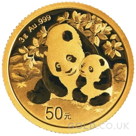 2024 3g Chinese Panda Gold Coin