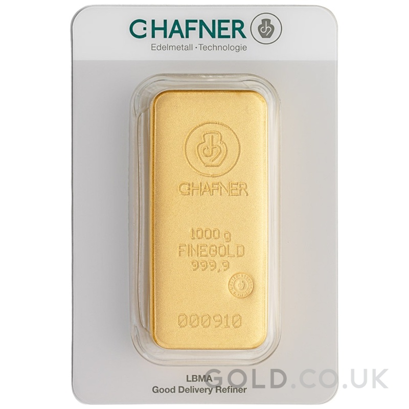 1kg Gold Bar C. Hafner Cast