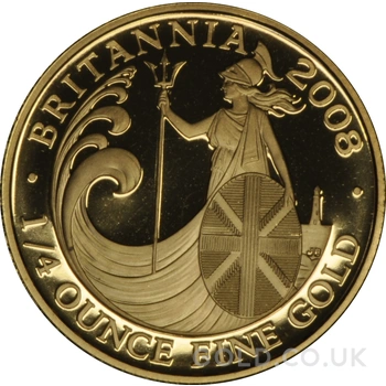2008 Proof 1/4oz Gold Britannia Coin