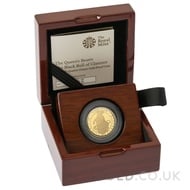 1/4oz Quarter Ounce Proof Black Bull of Clarence Gold Coin Queen's Beasts Boxed (2018)