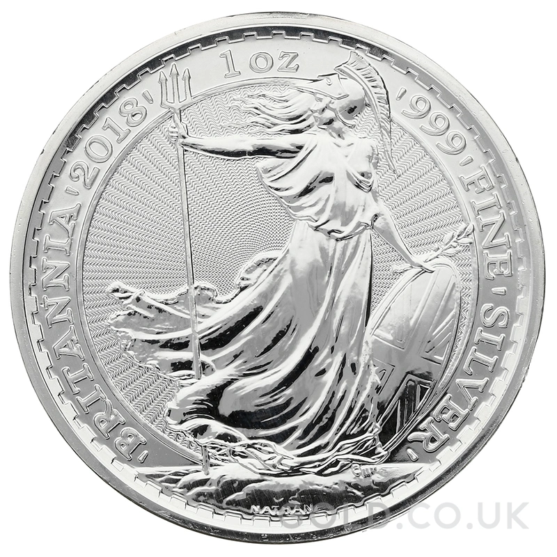 2018 1oz Silver Britannia Coin Dog Privy Edge