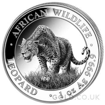 2023 1oz African Wildlife Leopard Silver Coin