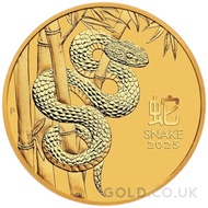 Perth Mint Year of the Snake 1/4oz Gold Coin (2025)