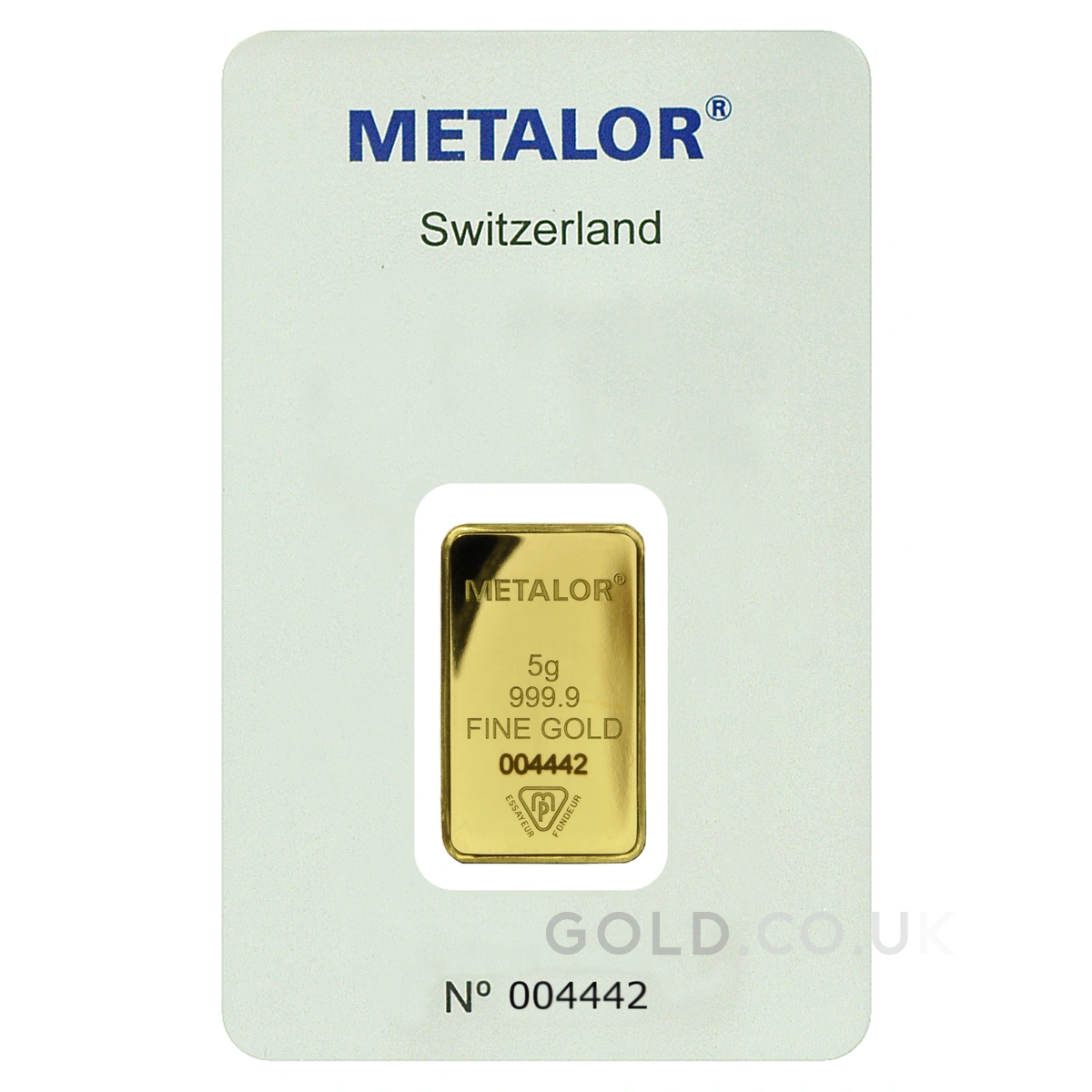 5g Gold Bar Metalor