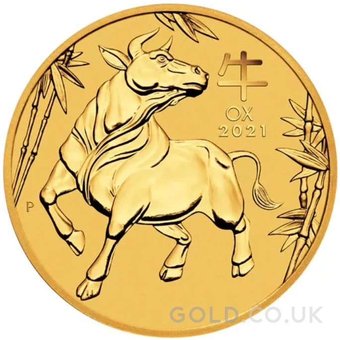 2021 1oz Perth Mint Year of the Ox Gold Coin