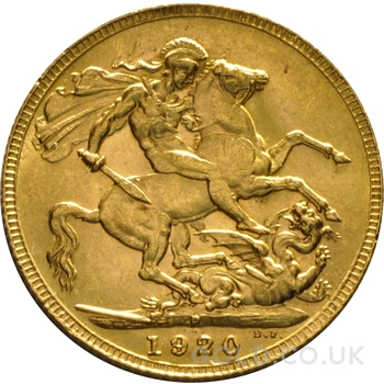 1920 Gold Sovereign Coin George V Perth